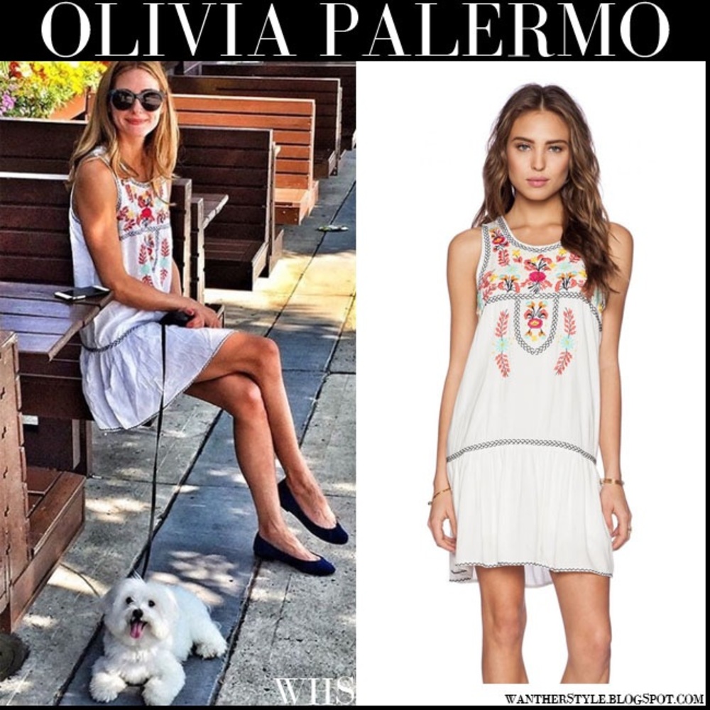 Lovers + Friends white embroidered sleeveless dress  XS ASO Olivia Palermo